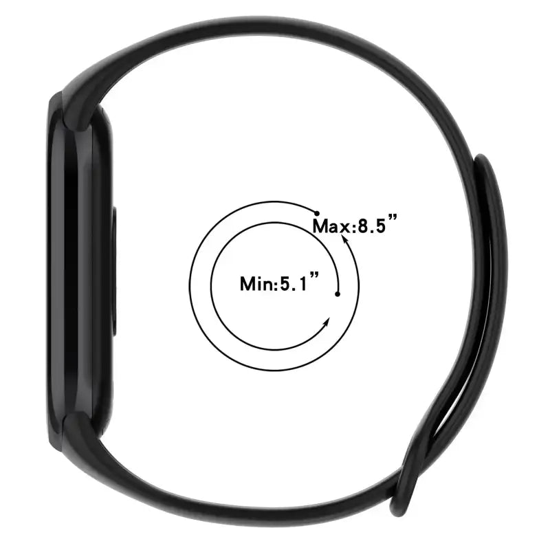 MiBand 8 Sport Silicone Strap - Waterproof Accessory