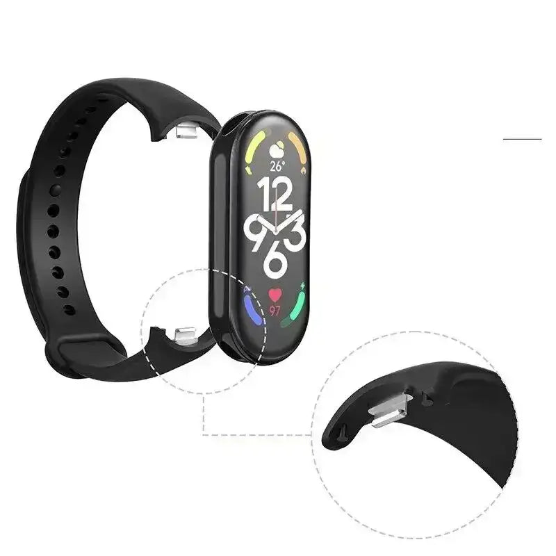 MiBand 8 Sport Silicone Strap - Waterproof Accessory