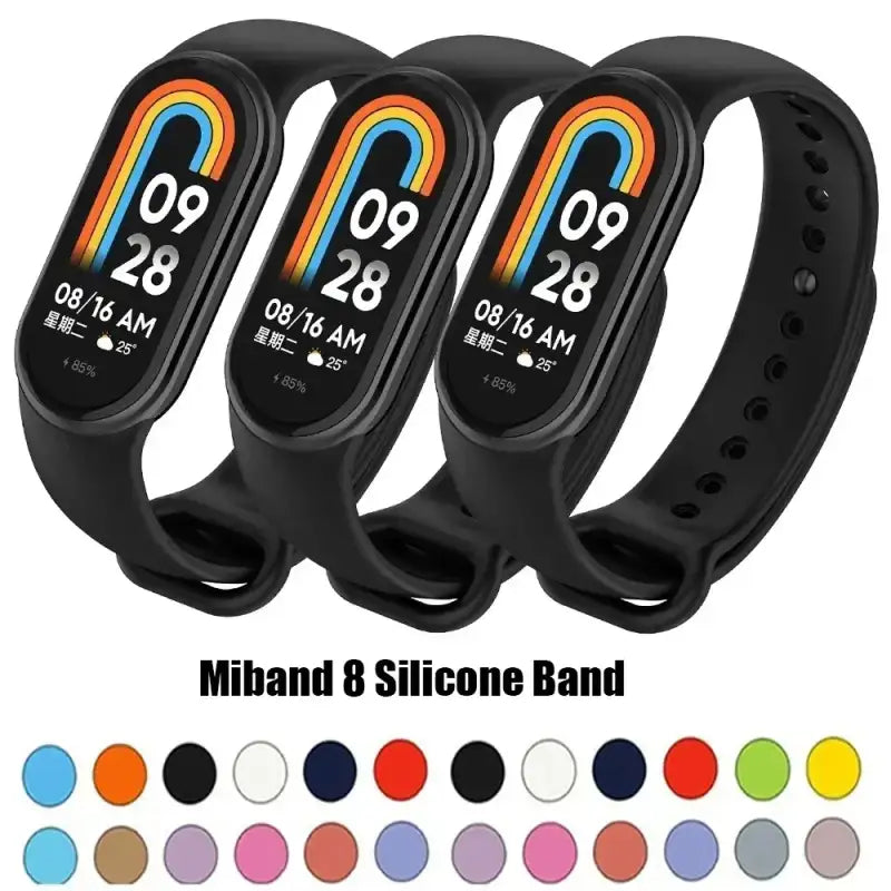MiBand 8 Sport Silicone Strap - Waterproof Accessory