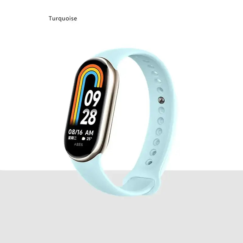 MiBand 8 Sport Silicone Strap - Waterproof Accessory - GemStone Green / For Xiaomi Mi Band 8