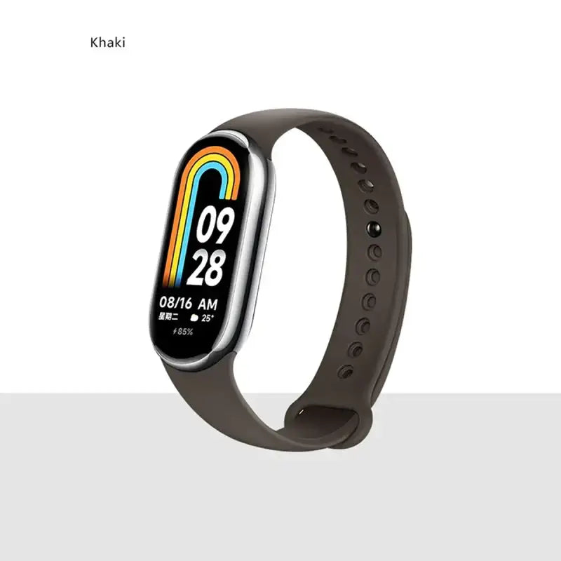 MiBand 8 Sport Silicone Strap - Waterproof Accessory - Khaki / For Xiaomi Mi Band 8