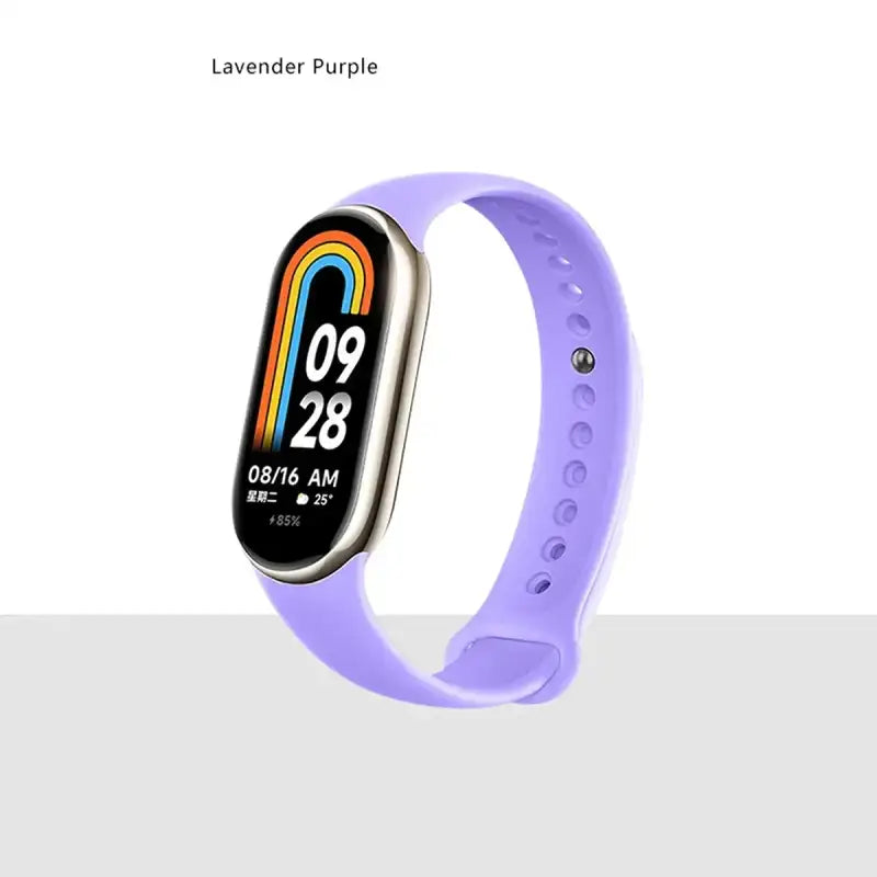 MiBand 8 Sport Silicone Strap - Waterproof Accessory - Lavender / For Xiaomi Mi Band 8