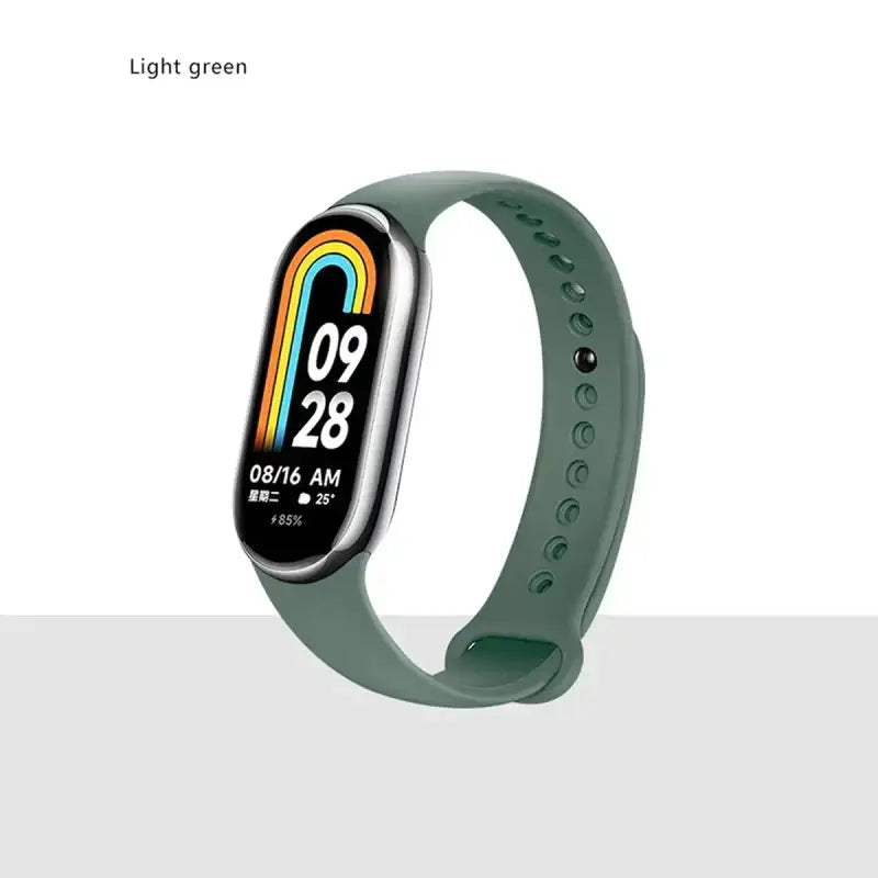 MiBand 8 Sport Silicone Strap - Waterproof Accessory - LGr / For Xiaomi Mi Band 8