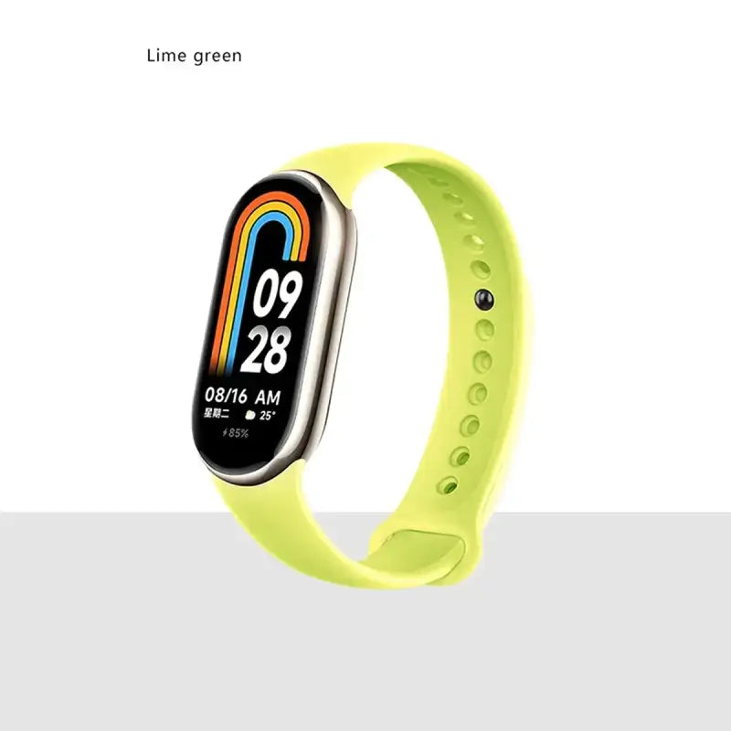 MiBand 8 Sport Silicone Strap - Waterproof Accessory - Lime Green / For Xiaomi Mi Band 8