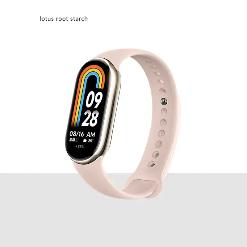 MiBand 8 Sport Silicone Strap - Waterproof Accessory - Lotus root Starch / For Xiaomi Mi Band 8