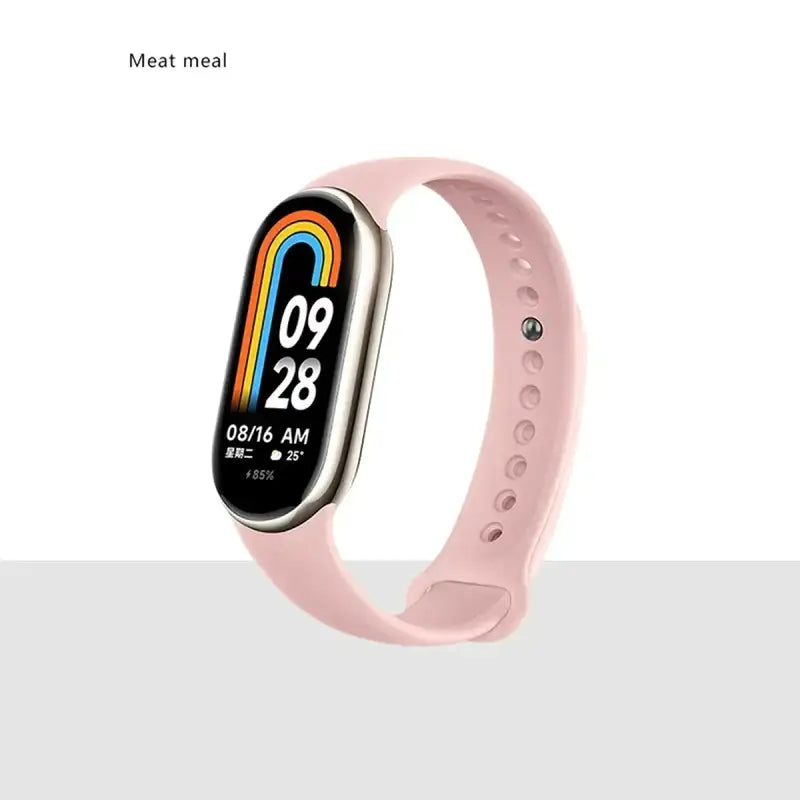 MiBand 8 Sport Silicone Strap - Waterproof Accessory - Meat Pink / For Xiaomi Mi Band 8