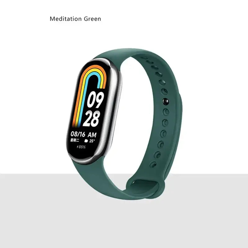 MiBand 8 Sport Silicone Strap - Waterproof Accessory - Meditation Gr / For Xiaomi Mi Band 8