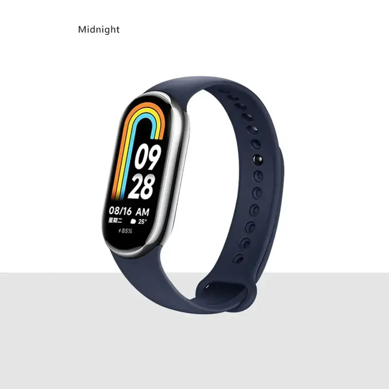 MiBand 8 Sport Silicone Strap - Waterproof Accessory - Midnight / For Xiaomi Mi Band 8