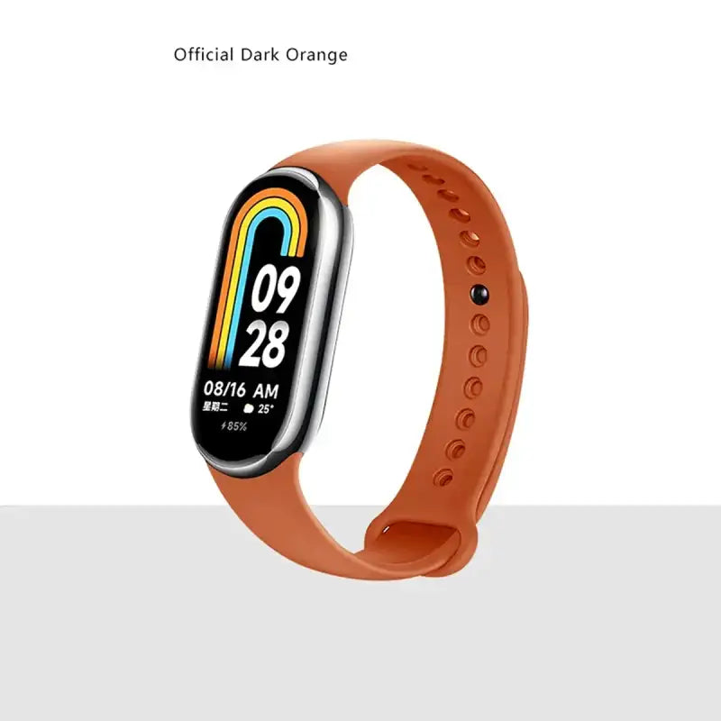 MiBand 8 Sport Silicone Strap - Waterproof Accessory - ODOrange / For Xiaomi Mi Band 8