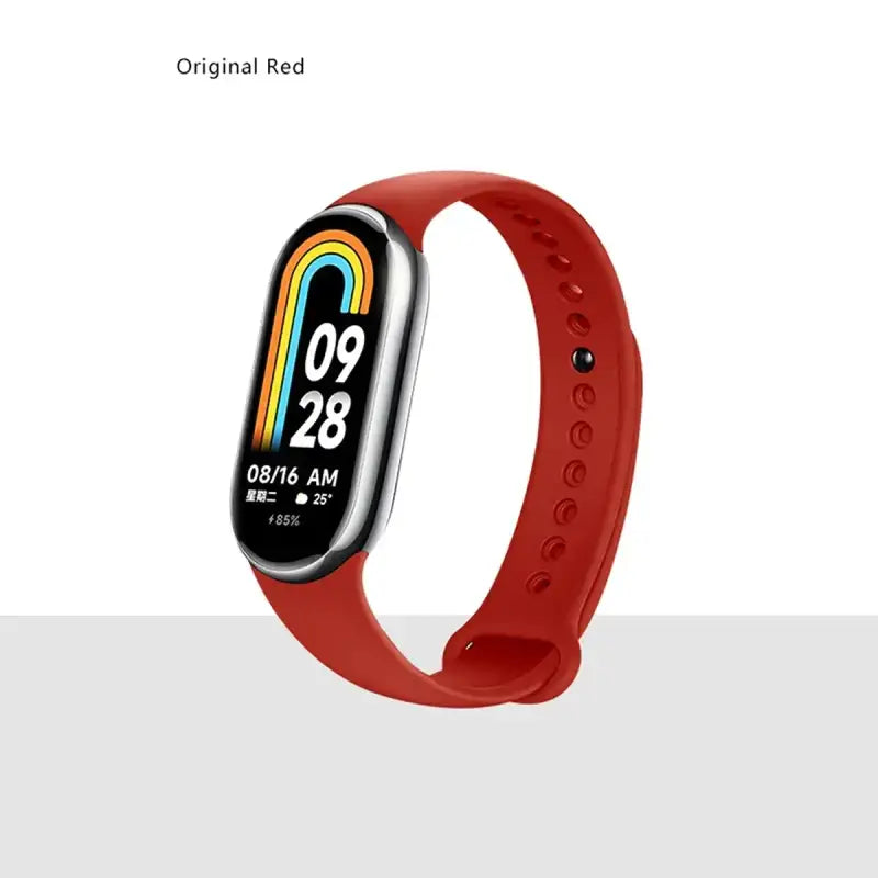 MiBand 8 Sport Silicone Strap - Waterproof Accessory - ORed / For Xiaomi Mi Band 8
