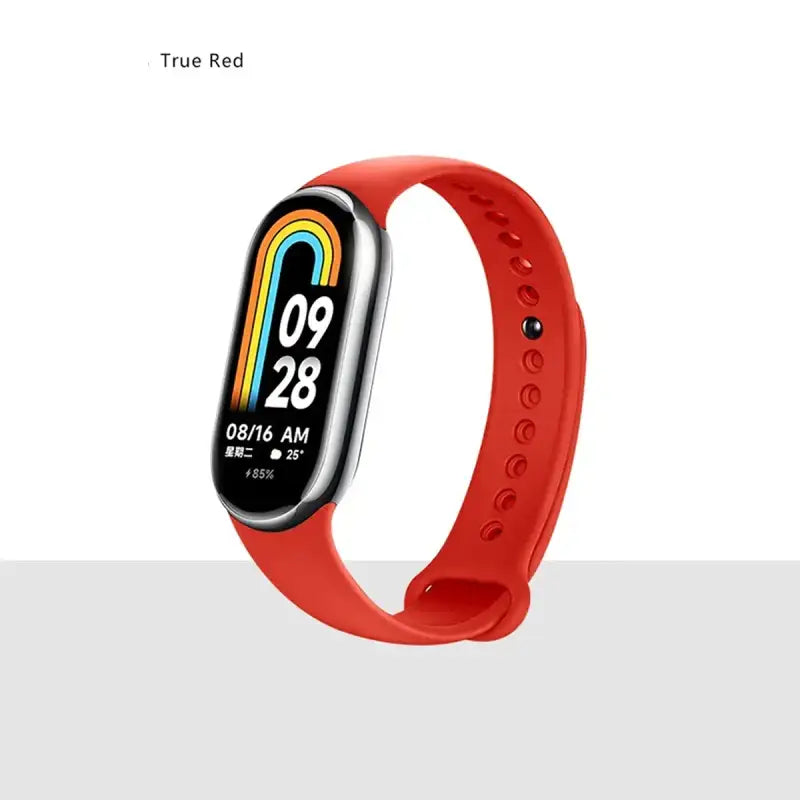 MiBand 8 Sport Silicone Strap - Waterproof Accessory - True Red / For Xiaomi Mi Band 8