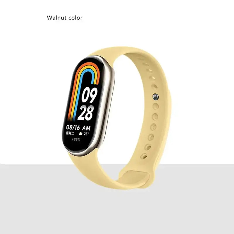 MiBand 8 Sport Silicone Strap - Waterproof Accessory - Walnut / For Xiaomi Mi Band 8