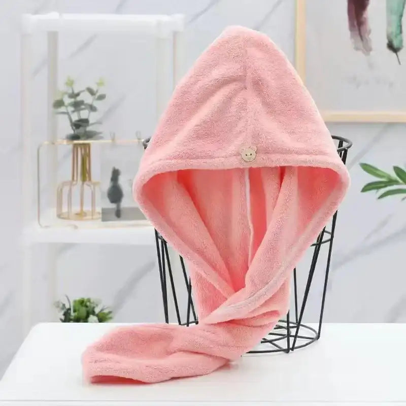 Quick Dry Hair Quick Drying Microfiber Towels Bathroom Bathroom Accessories Nursing Cap With Buckle Sauna Spa Towel