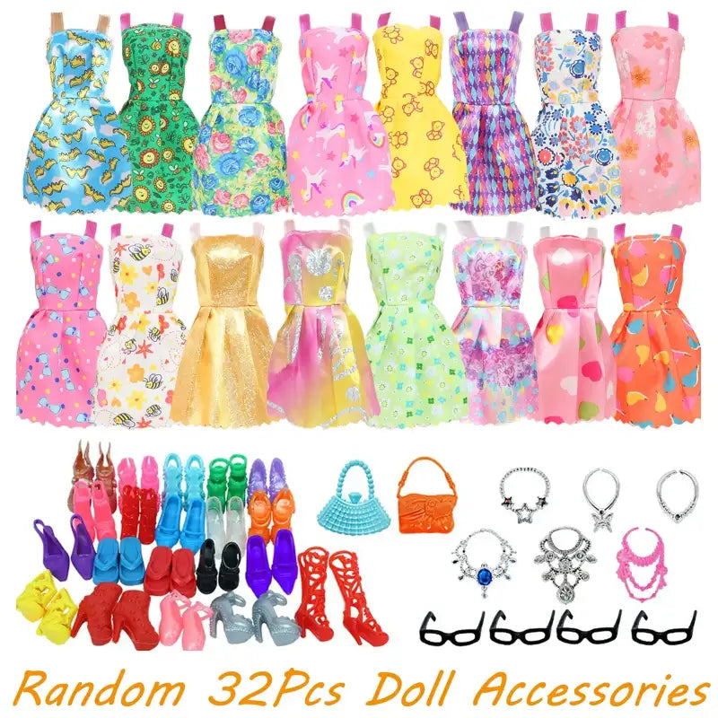 Doll clothes and accessories.