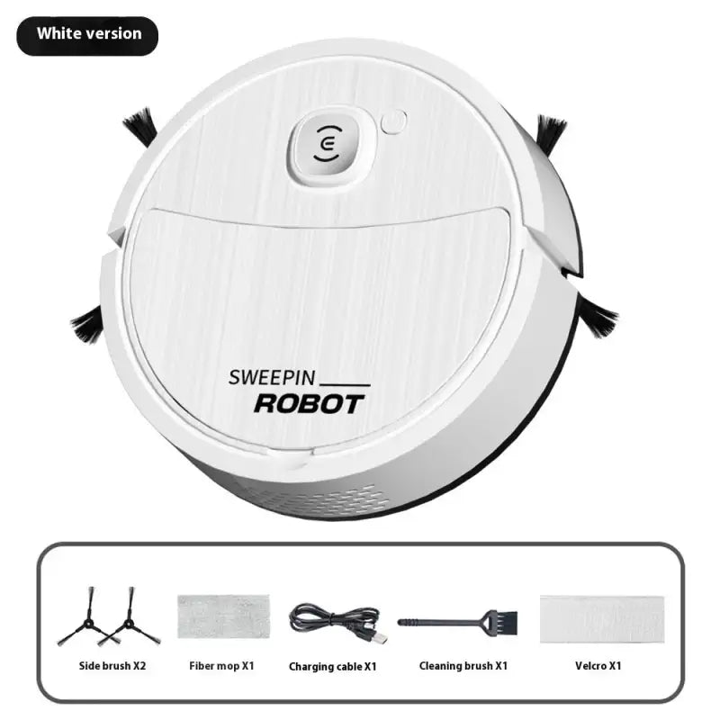 Home Cleaning Vacuum Cleaner Mini Sweeping Robot - White