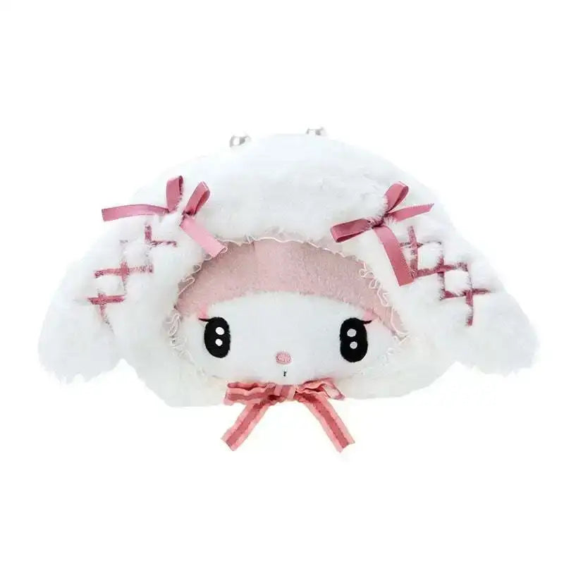 White plush My Melody purse.
