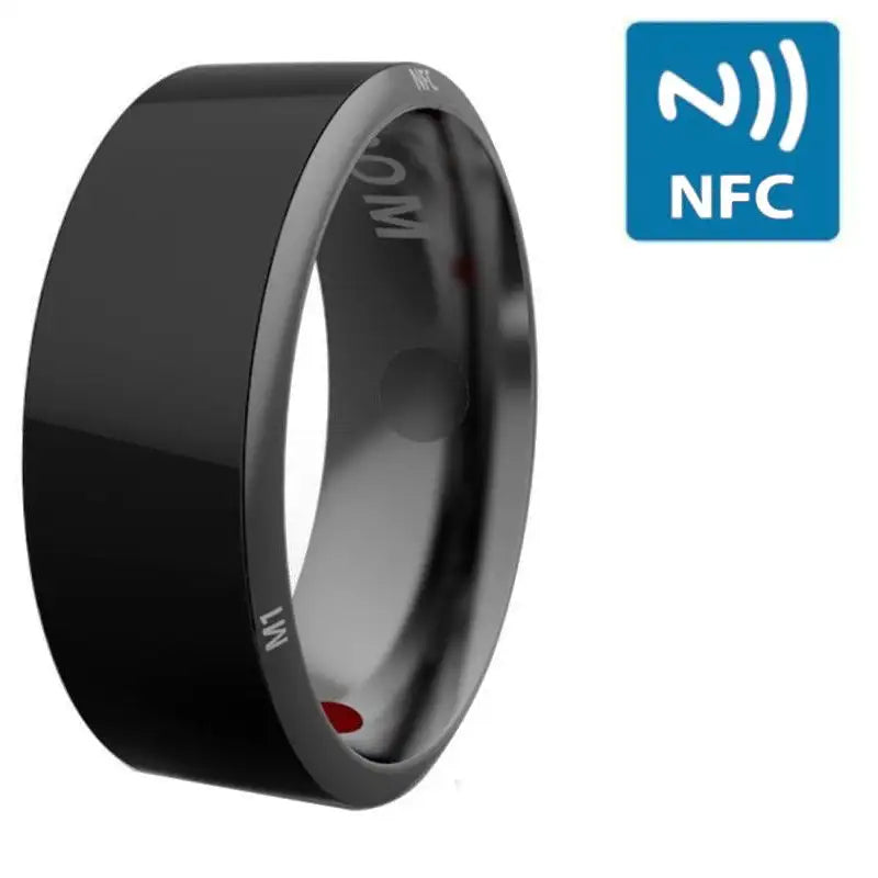 NFC Tech Ring - Multifunctional Wearable 📲 - Black / 10