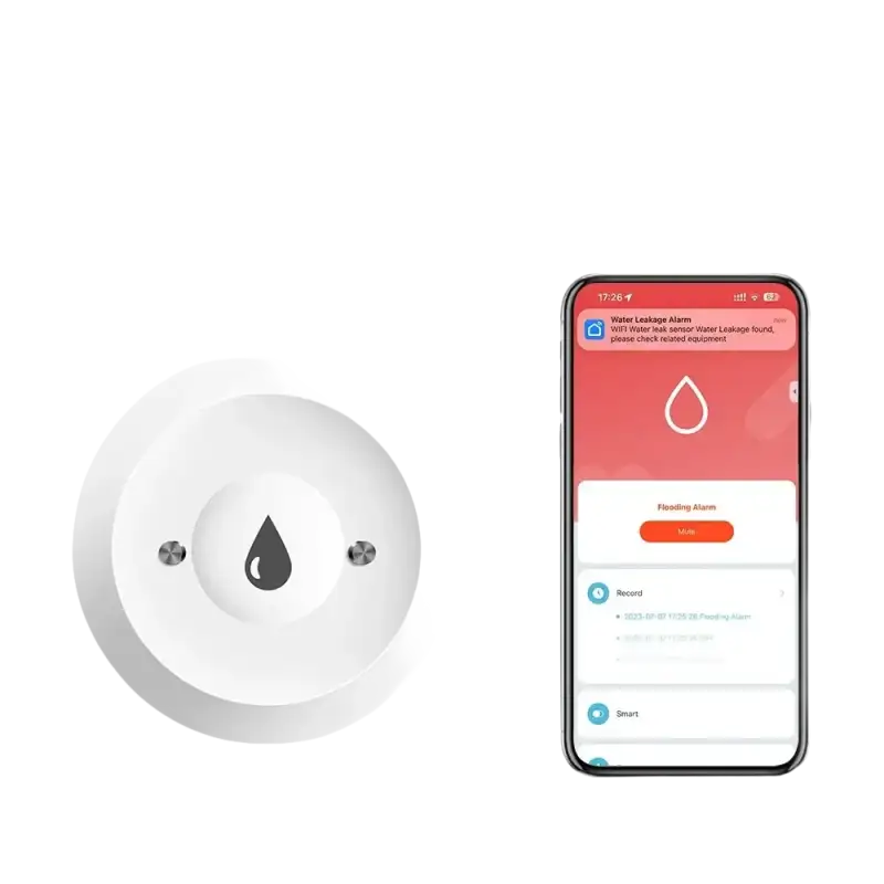 Zigbee water sensor and smartphone app.