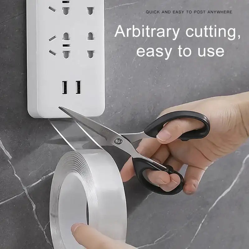 1pc Nano Tape Super Strong Double Sided Tape Extra Strong Adhesive Non-slip Waterproof Transparent Tape for Kitchen