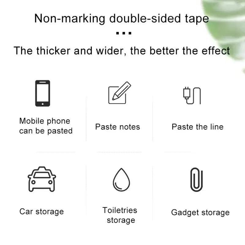 1pc Nano Tape Super Strong Double Sided Tape Extra Strong Adhesive Non-slip Waterproof Transparent Tape for Kitchen