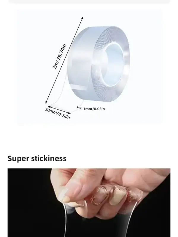 Nano Double Sided Tape Transparent Waterproof Strong Tape Reusable Nano Tape Kitchen Bathroom Home Decoration - G397A