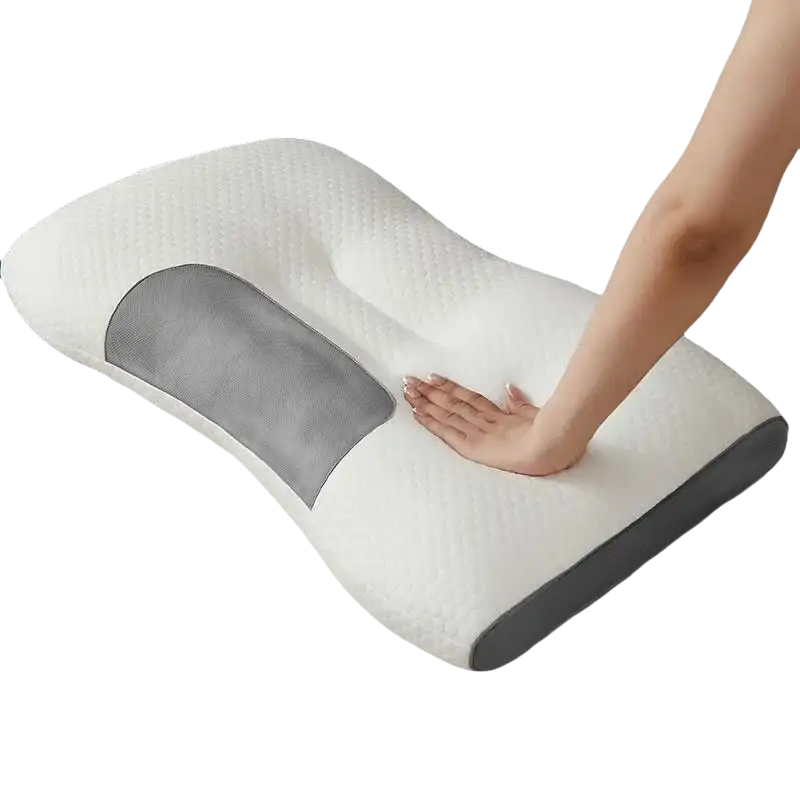Ergonomic memory foam pillow.