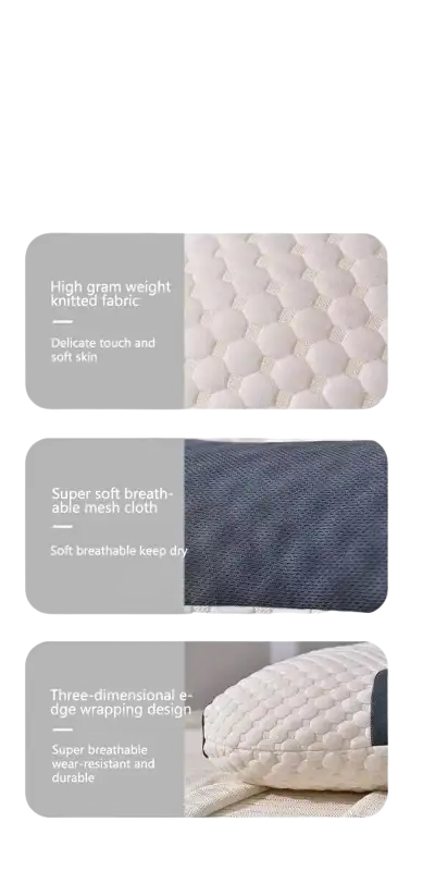 Pillow material details.