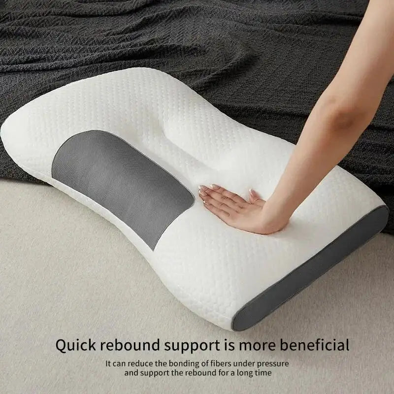 New Neck Pillow Help Sleep And Protect The Neck Cervical Orthopedic Soybean Fiber Massage Household SPA Pillow