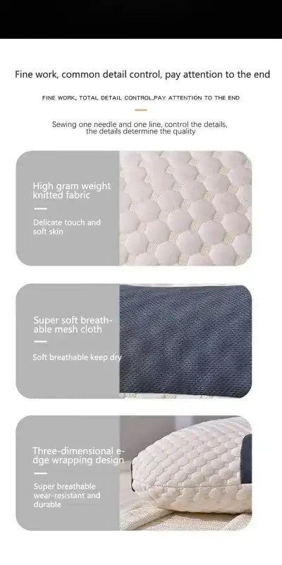 New Neck Pillow Help Sleep And Protect The Neck Cervical Orthopedic Soybean Fiber Massage Household SPA Pillow