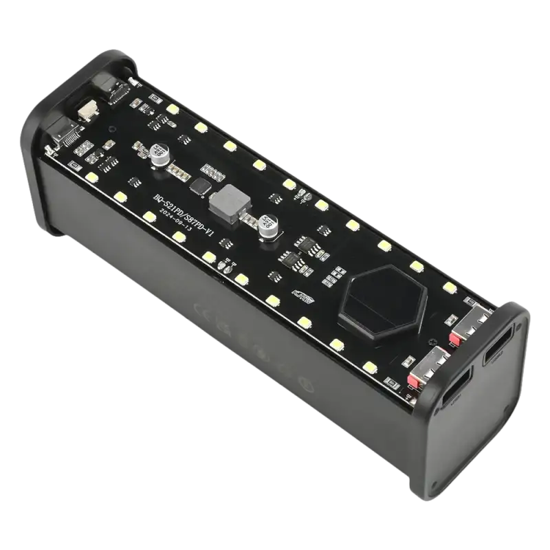 Rectangular black LED light bar.