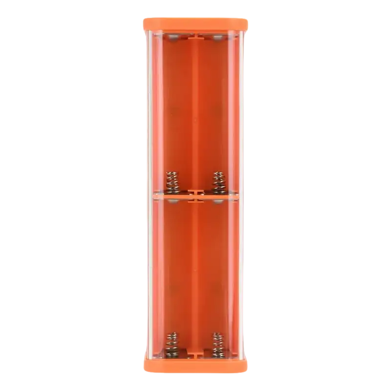 Orange battery storage case.