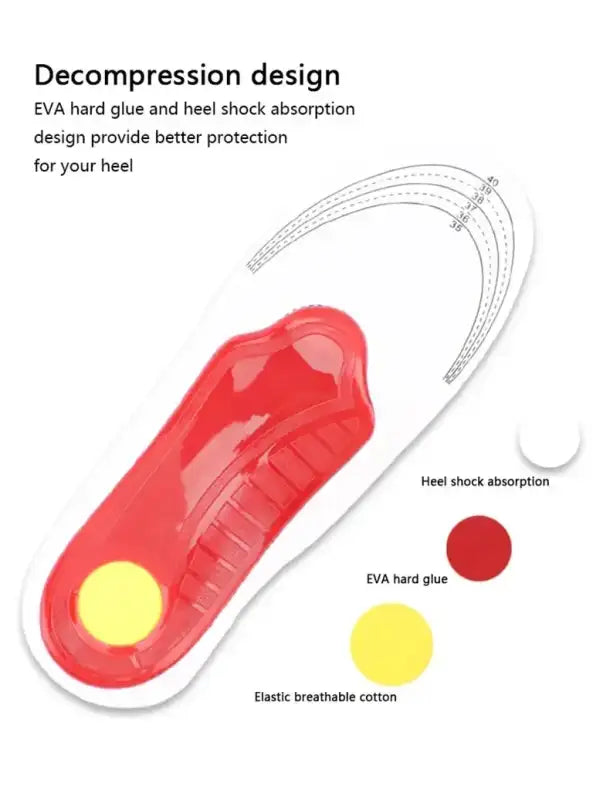 2/4/6Pcs Arch Support Plantar Fasciitis Foot Shoes Insoles Orthopedic Insole for Feet Men Women EVA Shock Absorbing