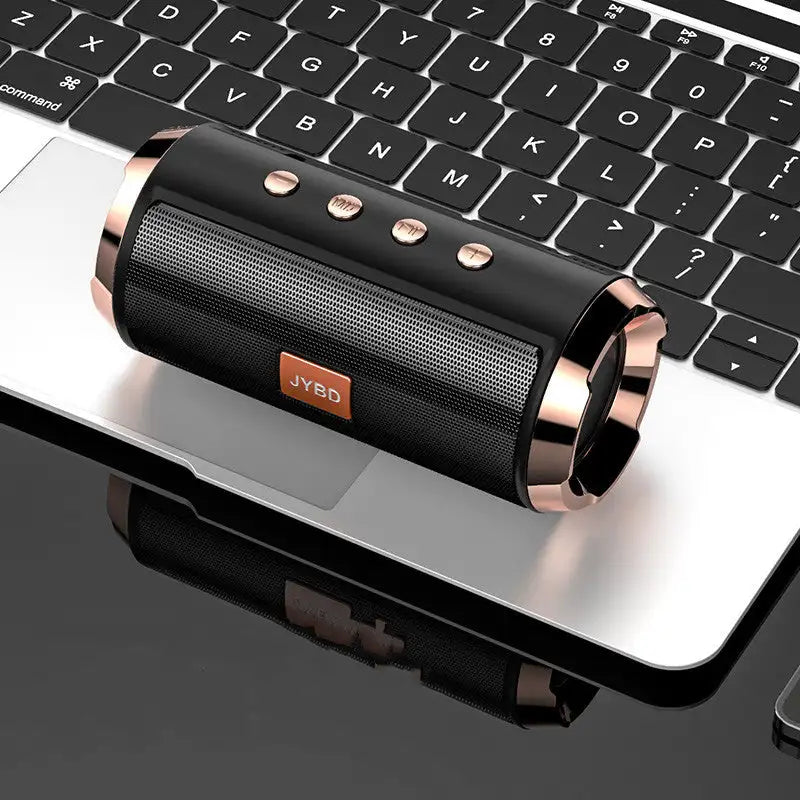 AquaSound 9D: Waterproof Bluetooth Stereo Speaker - Black