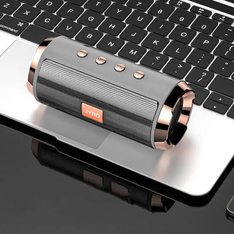 AquaSound 9D: Waterproof Bluetooth Stereo Speaker - Grey