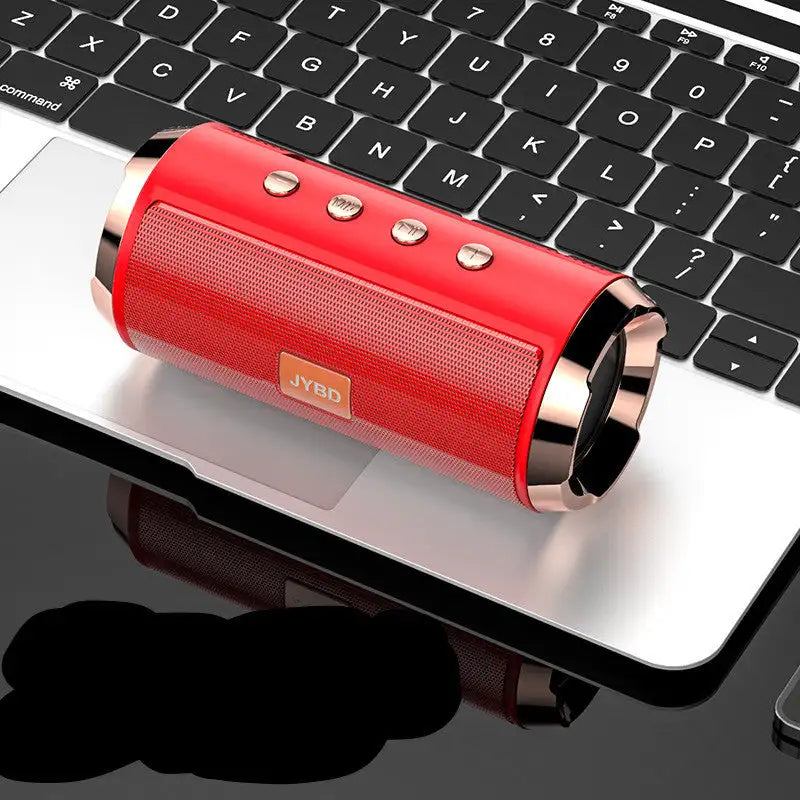 AquaSound 9D: Waterproof Bluetooth Stereo Speaker - Red