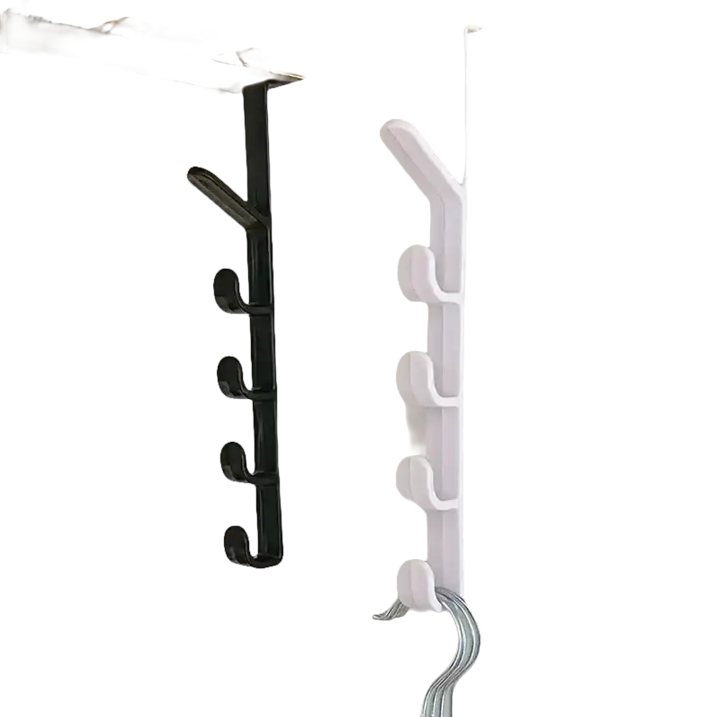 Over-the-door coat racks.
