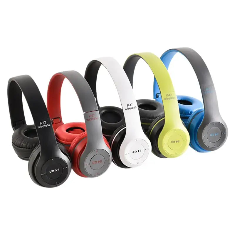 P47 Wireless Bluetooth Headphone With Microphone Foldable Headsets Bass HiFi Sound Music Stereo Earphones