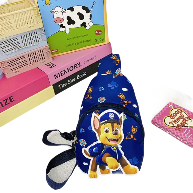 Blue Paw Patrol sling bag.