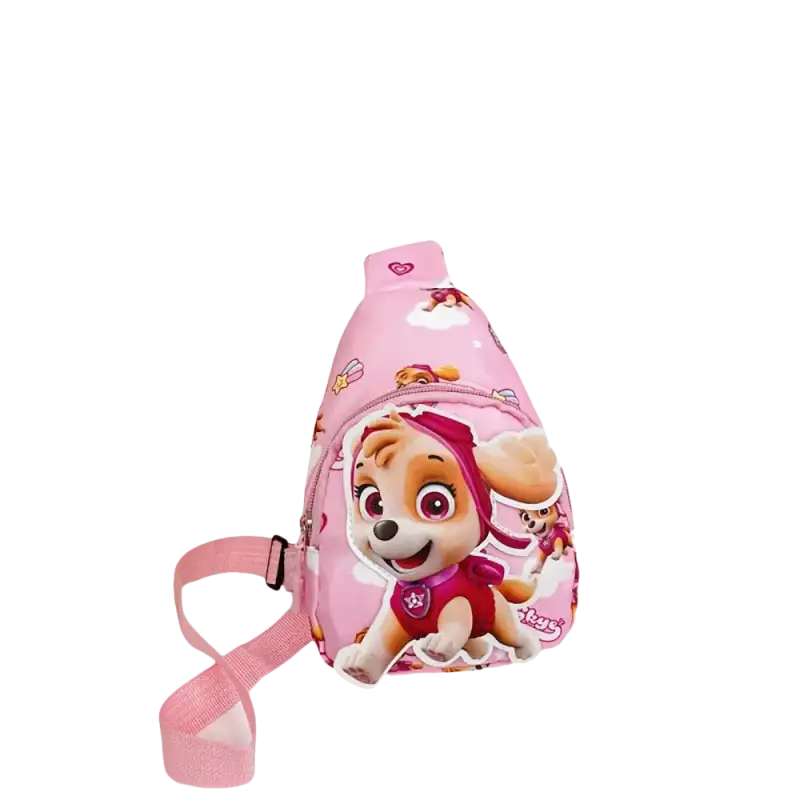 Pink Paw Patrol Skye sling bag.