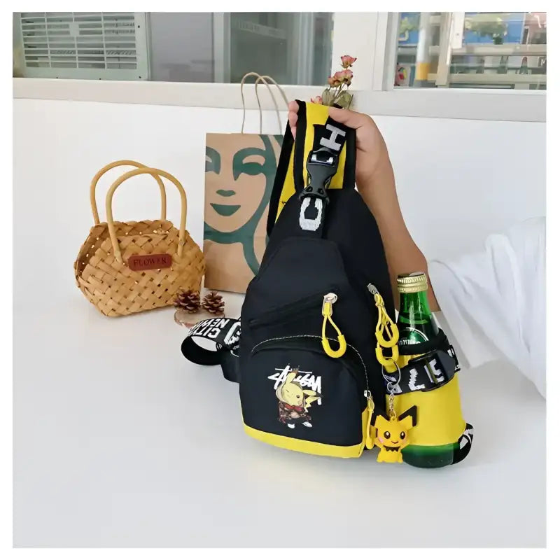 Black Pikachu sling bag.