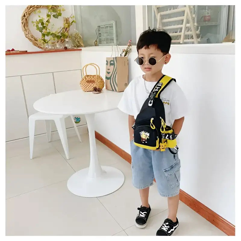 Stylish child’s crossbody bag.