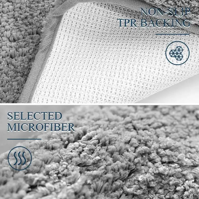 Soft Comfortable Thick Plush Floor Mat,Bathroom Floor Rug,Bedroom Carpet,Living Room Mat,Non-slip Rug,Water Absorption