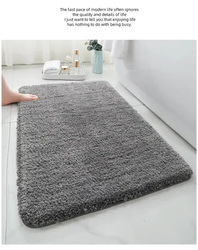 Soft Comfortable Thick Plush Floor Mat,Bathroom Floor Rug,Bedroom Carpet,Living Room Mat,Non-slip Rug,Water Absorption