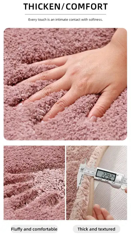 Soft Comfortable Thick Plush Floor Mat,Bathroom Floor Rug,Bedroom Carpet,Living Room Mat,Non-slip Rug,Water Absorption
