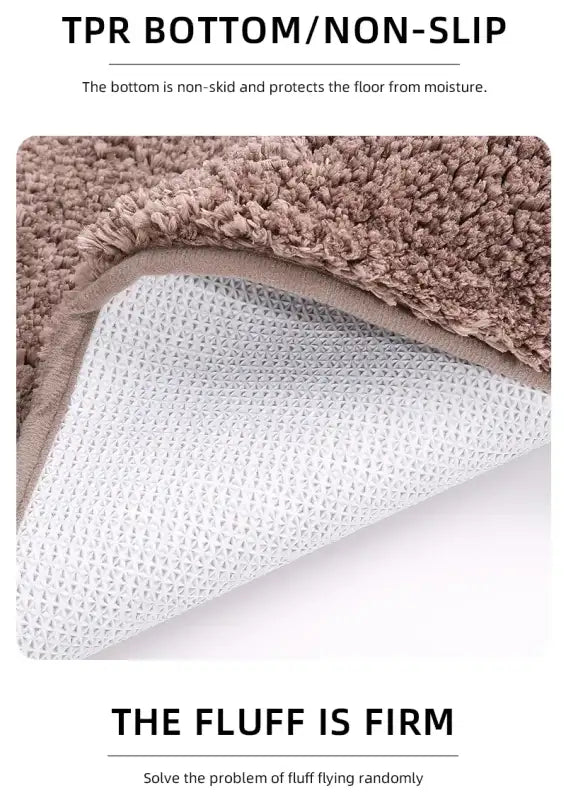 Soft Comfortable Thick Plush Floor Mat,Bathroom Floor Rug,Bedroom Carpet,Living Room Mat,Non-slip Rug,Water Absorption