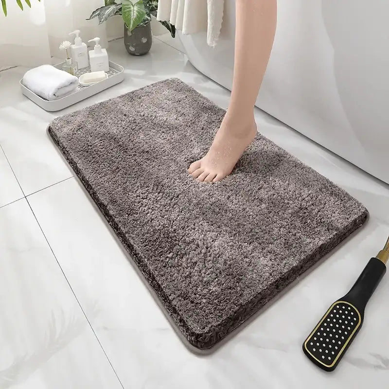 Soft Comfortable Thick Plush Floor Mat,Bathroom Floor Rug,Bedroom Carpet,Living Room Mat,Non-slip Rug,Water Absorption