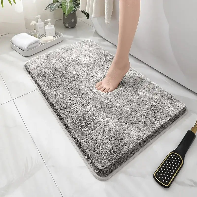 Soft Comfortable Thick Plush Floor Mat,Bathroom Floor Rug,Bedroom Carpet,Living Room Mat,Non-slip Rug,Water Absorption