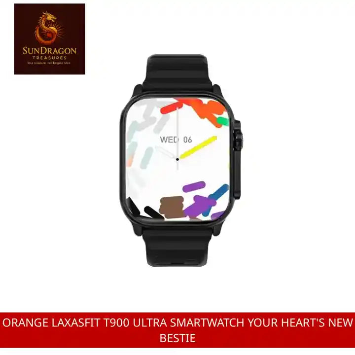 Orange Laxasfit T900 Ultra Smartwatch Your Heart's New Bestie by@Outfy