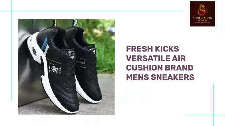 Fresh Kicks Versatile Air Cushion Brand Mens Sneakers by@Outfy