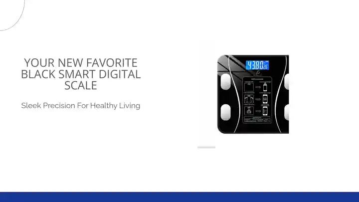 Your New Favorite Black Smart Digital Scale by@Outfy